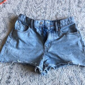 Top shop petite mom denim shorts